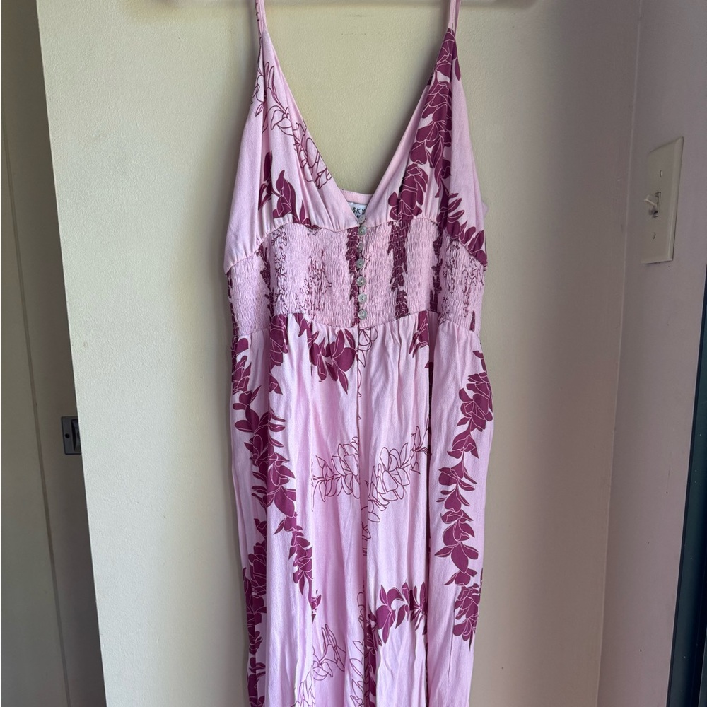 Ava Sky Fighting Eel Plumeria Romper